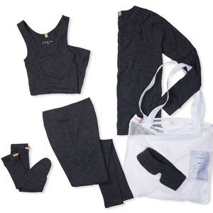 NEW Lunya - The Travel Kit Charcoal grey – size Large